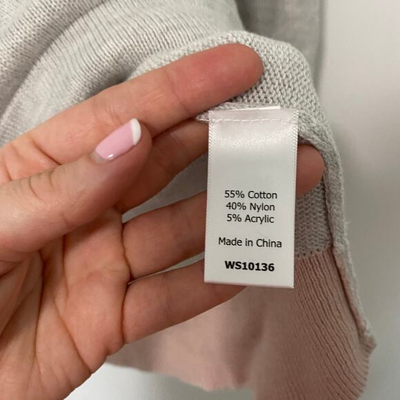 Market & Spruce Gray Knit Hoodie Sweatshirt Size Medium - Picture 4 of 5